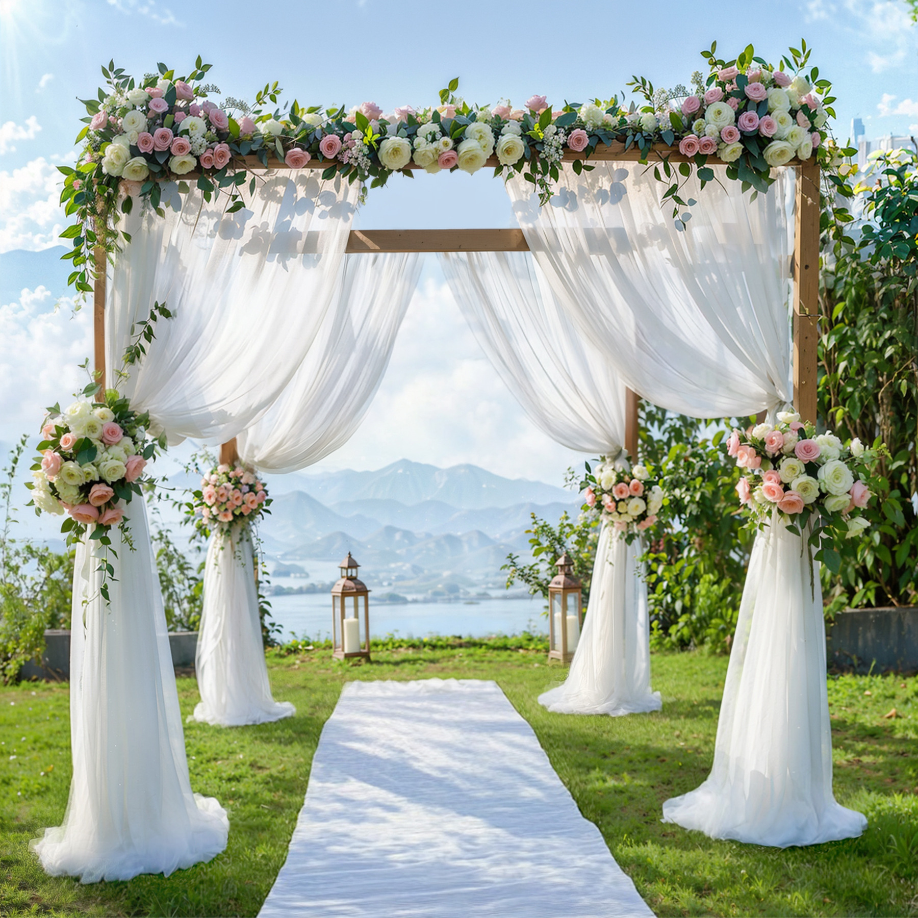 Wedding veil curtain - 图片 3