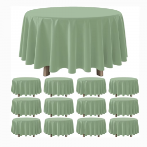 100% Polyester Washed Tablecloth Hand Made French Multi Color Plain Solid Colors Table Cover for Garden Party