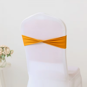 Spandex Chair Sashes Bow Sash Elastic Chair Bands Ties Without Buckle for Wedding Events Decoration Spandex Slider Sashes Bow