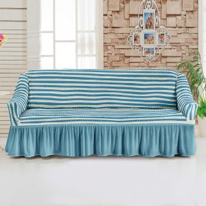 Sofa Slipcover Red Sofa Cover 1 Piece Easy Fitted Sofa Couch Cover Universal High Stretch Durable Furniture Protector with Skirt