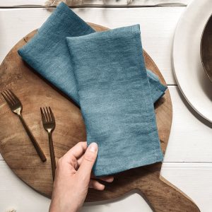 High Quality Nordic Style Simple Solid Color Western Linen Table Napkin Dinner Under Plate Dinner Cloth Napkins