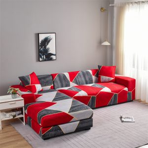 Printed Sectional Sofa Cover Couch Cover Universal Stretch Sofa Slipcover for Sectional Sofa L Shape Couch Protector